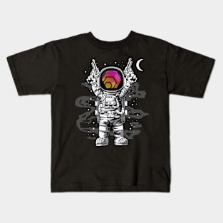 Astronaut HEX Coin To The Moon Crypto Token Cryptocurrency Wallet Birthday Gift For Men Women Kids Kids T-Shirt